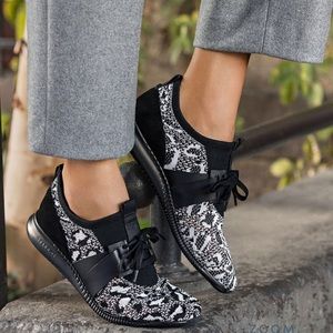 Cole Haan StudioGrand Knit Sneaker Black Sz 8